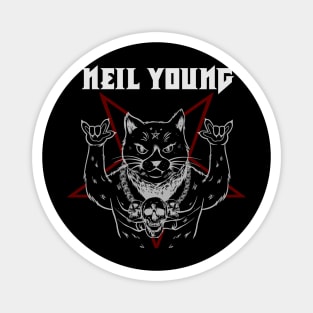 NEIL YOUNG CAT ROCK - MERCH VTG Magnet